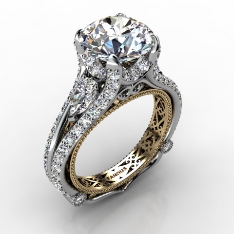 18k White Gold Engagement Ring 1.752ct - 1003030-18kw